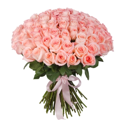Букет из 101 розовой розы – символ бесконечной нежности Астрахань Астраханская область