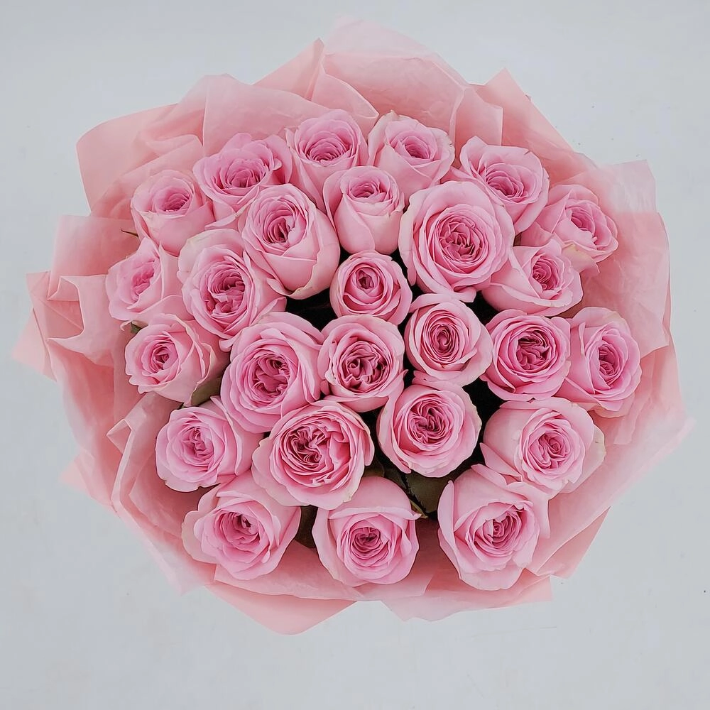 Букет из нежно-розовых роз – элегантность в каждом лепестке Астрахань Астраханская область