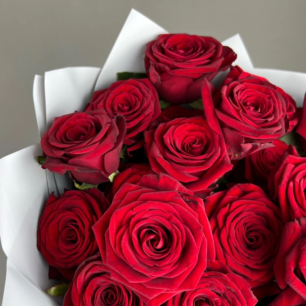 «Королевский бархат» – 25 роскошных красных роз из Эквадора  Астрахань Астраханская область