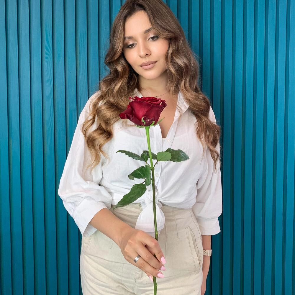 Комплимент из красной эквадорской розы – минимализм роскоши Астрахань Астраханская область