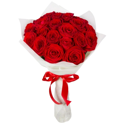 Букет из красных роз в фетре Астрахань Астраханская область